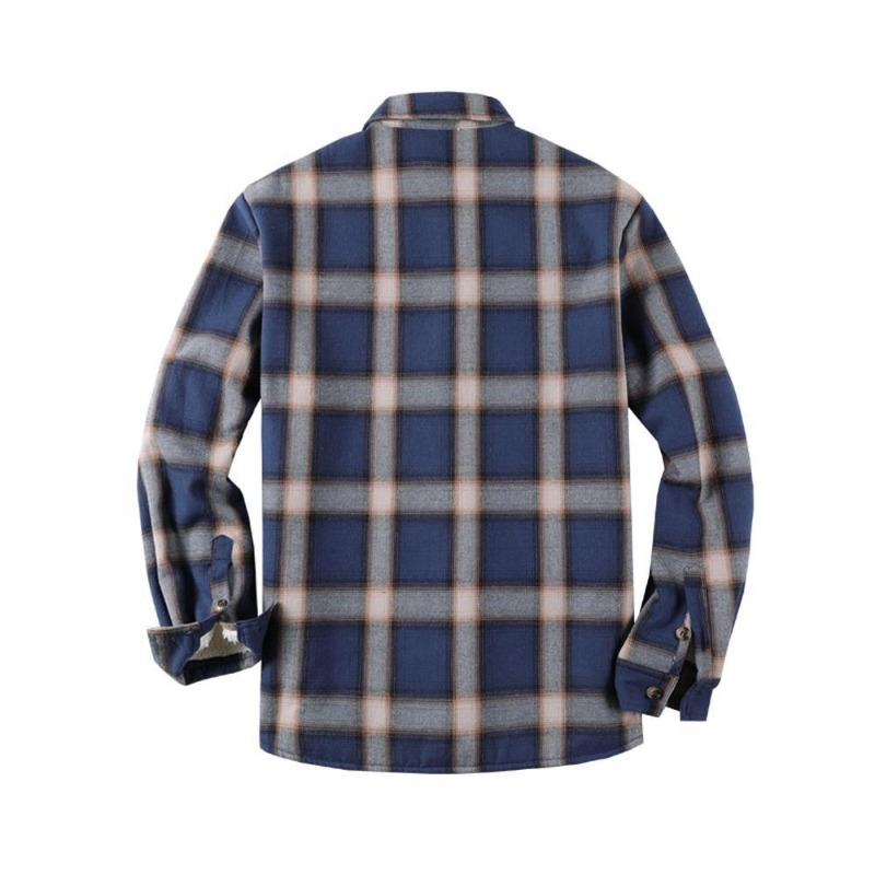 Autumn Mens Plaid Flannel Shir - огляд і ціна Flannel Shirt Lined