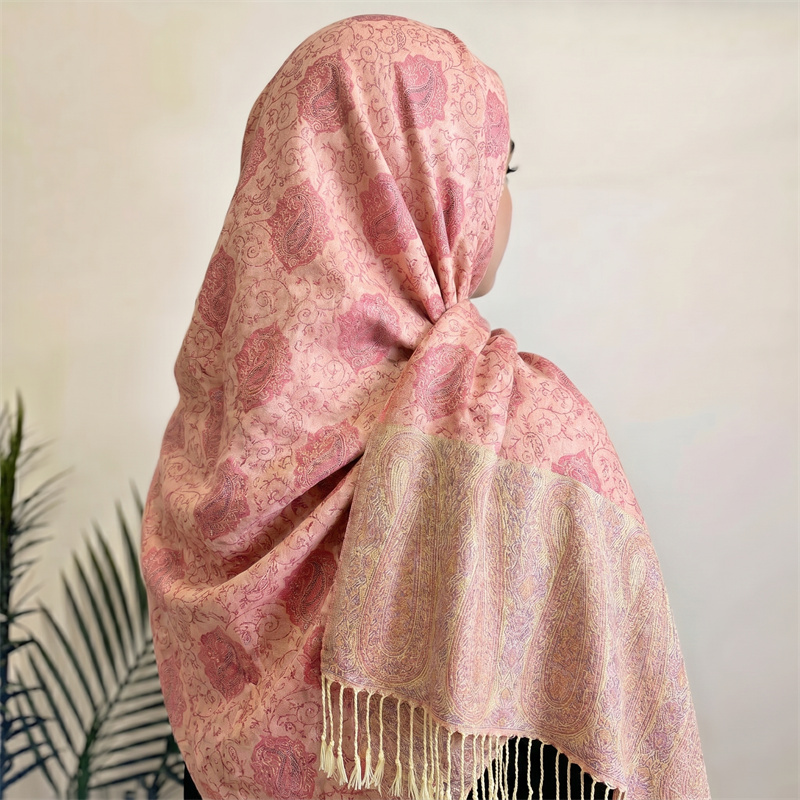 Blush Pink Vintage Paisley Jac - огляд і ціна Shawl Wrap Winter