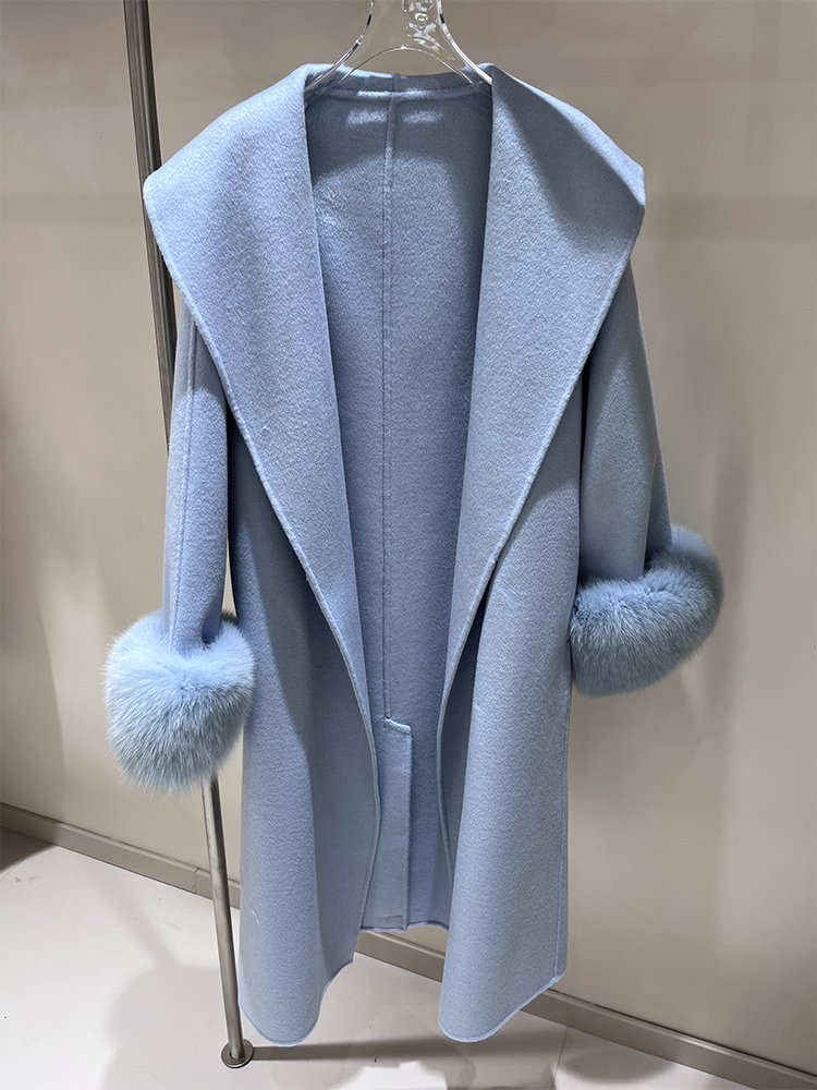 2025 New Wool Coat With Real F - огляд і ціна Wool Coat Peacoat