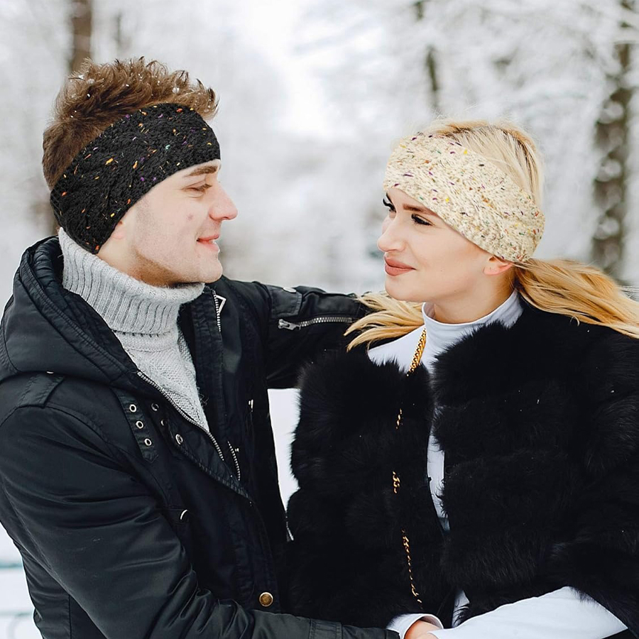 SSUNTAK Women Winter Knitted H - огляд і ціна Fleece Ear Warmer Band