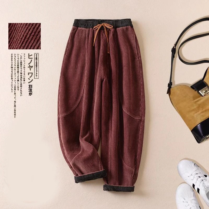 Corduroy harem pants female fa - огляд і ціна Corduroy Pant Warm