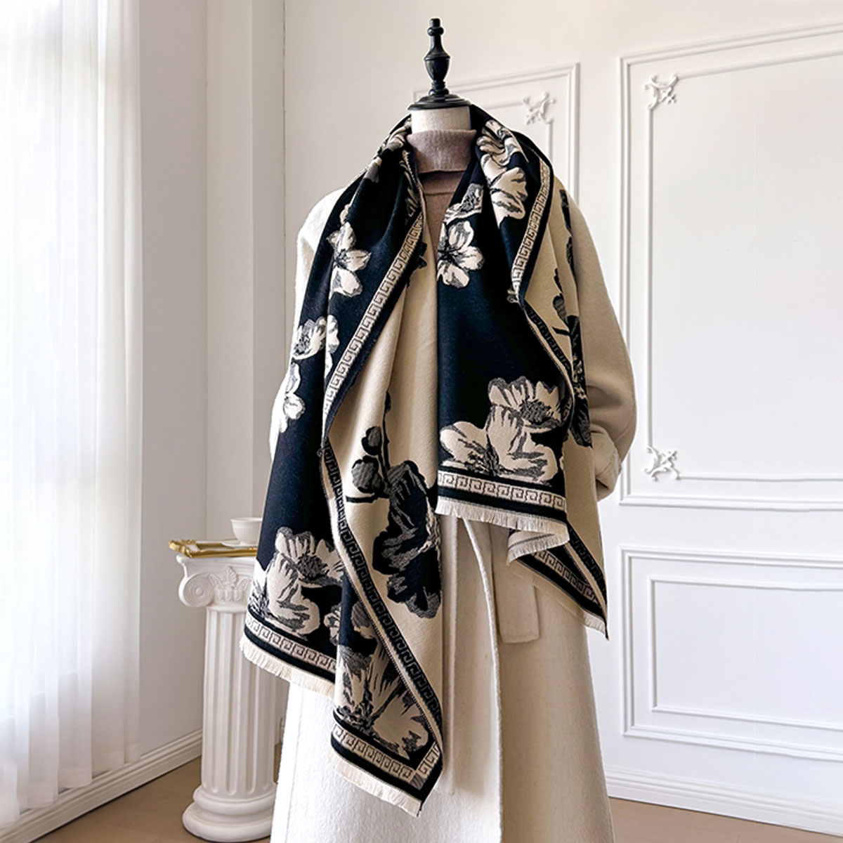 2025 New Women Winter Warm Flo - огляд і ціна Shawl Wrap Winter